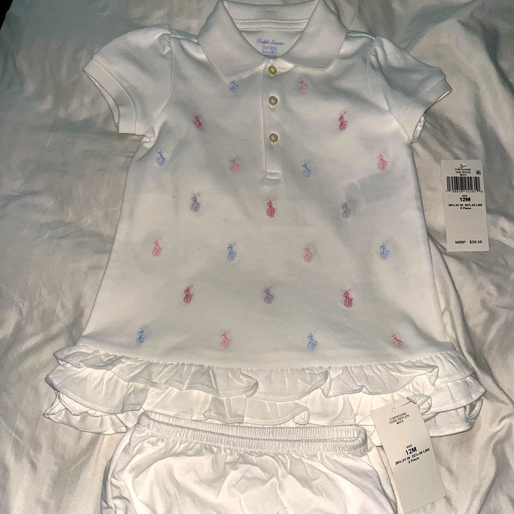 BRAND NEW NEVER WORN WITH TAGS POLO RALPH LAUREN BABY GIRL